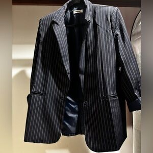 Showpo Navy Striped Blazer